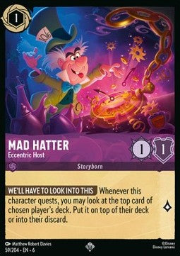 Mad Hatter - Eccentric Host - Azurite Sea (Super Rare) [6AZS-59]