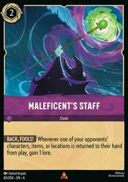 Maleficent's Staff (V.1) - Azurite Sea (Rare) [6AZS-65]