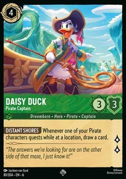 Daisy Duck - Pirate Captain (V.1) - Azurite Sea (Super Rare) [6AZS-81]