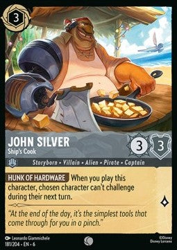 John Silver - Ship's Cook - Azurite Sea (Common) [6AZS-181]