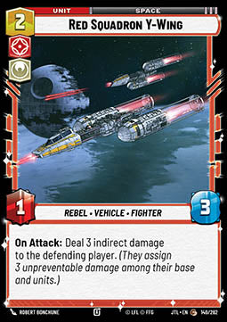 Red Squadron Y-Wing - Jump to Lightspeed (Common) [JTL-149]