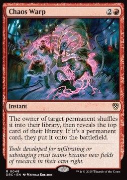 Chaos Warp - Commander: Aetherdrift (Rare) [DRC-48]