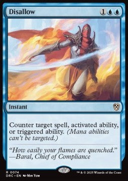 Disallow - Commander: Aetherdrift (Rare) [DRC-74]