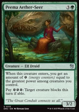 Peema Aether-Seer - Commander: Aetherdrift (Uncommon) [DRC-113]