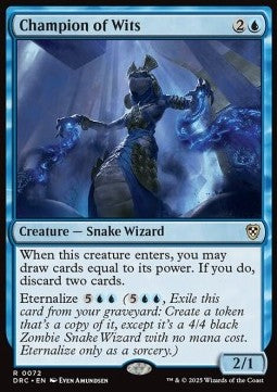 Champion of Wits - Commander: Aetherdrift (Rare) [DRC-72]