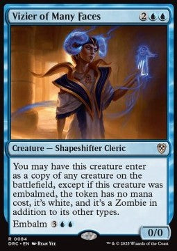 Vizier of Many Faces - Commander: Aetherdrift (Rare) [DRC-84]