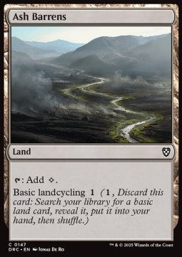Ash Barrens - Commander: Aetherdrift (Common) [DRC-147]