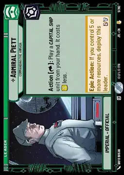 Admiral Piett, Commanding the Armada - Jump to Lightspeed (Rare) [JTL-005]