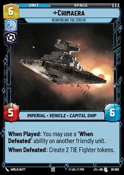 Chimaera, Reinforcing the Center - Jump to Lightspeed (Uncommon) [JTL-039]