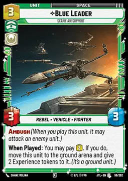 Blue Leader, Scarif Air Support - Jump to Lightspeed (Uncommon) [JTL-096]