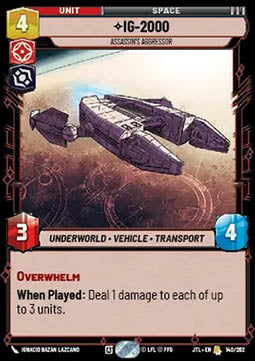 IG-2000, Assassin's Aggressor - Jump to Lightspeed (Rare) [JTL-140]
