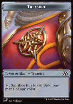 Treasure Token // Thopter Token (A 1/1) - Aetherdrift: Tokens (Token) [TDFT-T 11/9]