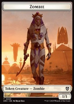 Zombie Token (W 1/1) // Shapeshifter Token (U 2/2) - Aetherdrift: Tokens (Token) [TDFT-CT 3/4]