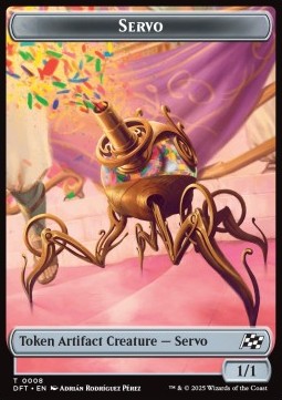 Servo Token (A 1/1) // Beast Token (G 3/3) - Aetherdrift: Tokens (Token) [TDFT-CT 8/10]