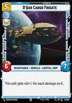 D'Qar Cargo Frigate - Jump to Lightspeed (Common) [JTL-052]