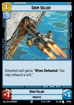 Grim Valor - Jump to Lightspeed (Uncommon) [JTL-073]