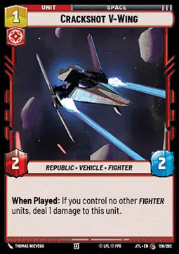 Crackshot V-Wing - Jump to Lightspeed (Common) [JTL-158]