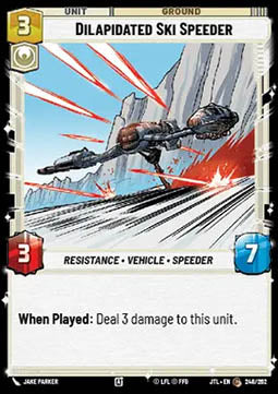 Dilapidated Ski Speeder - Jump to Lightspeed (Common) [JTL-248]
