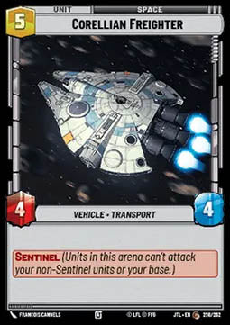 Corellian Freighter - Jump to Lightspeed (Common) [JTL-258]