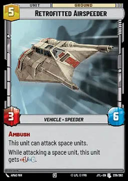 Retrofitted Airspeeder - Jump to Lightspeed (Uncommon) [JTL-259]