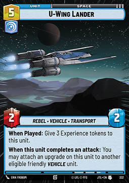 U-Wing Lander - Jump to Lightspeed: Extras (Uncommon) [XJTL-332]
