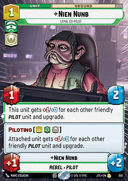 Nien Nunb, Loyal Co-Pilot - Jump to Lightspeed: Extras (Rare) [XJTL-355]