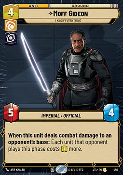 Moff Gideon, I Know Everything - Jump to Lightspeed: Extras (Rare) [XJTL-450]