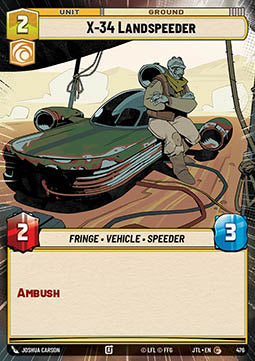 X-34 Landspeeder - Jump to Lightspeed: Extras (Common) [XJTL-476]
