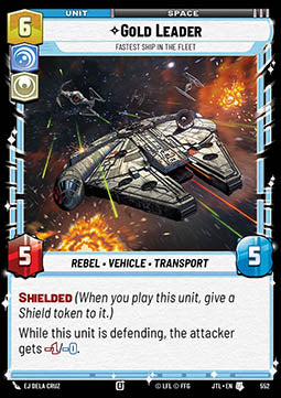 Gold Leader, Fastest Ship in the Fleet (V.2) - Jump to Lightspeed (Uncommon) [JTL-552]