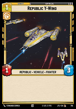 Republic Y-Wing (V.2) - Jump to Lightspeed (Common) [JTL-710]