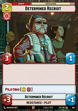 Determined Recruit (V.2) - Jump to Lightspeed: Extras (Common) [XJTL-893]