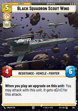 Black Squadron Scout Wing (V.2) - Jump to Lightspeed: Extras (Common) [XJTL-936]