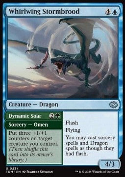 Whirlwing Stormbrood // Dynamic Soar - Tarkir: Dragonstorm (Uncommon) [TDM-234]