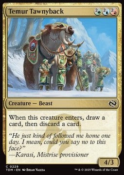 Temur Tawnyback - Tarkir: Dragonstorm (Common) [TDM-229]