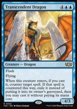 Transcendent Dragon - Commander: Tarkir: Dragonstorm (Rare) [TDC-22]