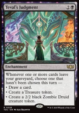 Teval's Judgment - Commander: Tarkir: Dragonstorm (Rare) [TDC-28]