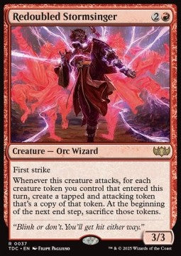Redoubled Stormsinger - Commander: Tarkir: Dragonstorm (Rare) [TDC-37]