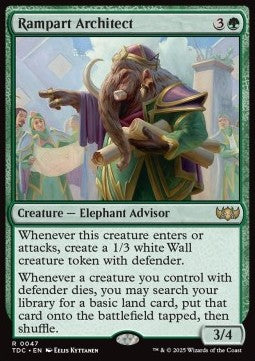 Rampart Architect - Commander: Tarkir: Dragonstorm (Rare) [TDC-47]
