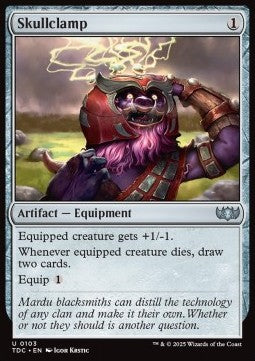 Skullclamp - Commander: Tarkir: Dragonstorm (Uncommon) [TDC-103]