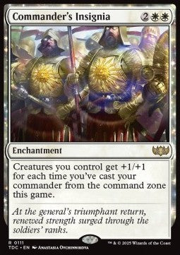 Commander's Insignia - Commander: Tarkir: Dragonstorm (Rare) [TDC-111]