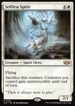 Selfless Spirit - Commander: Tarkir: Dragonstorm (Rare) [TDC-129]