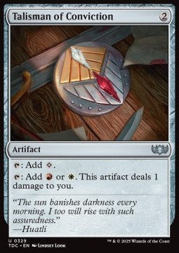 Talisman of Conviction - Commander: Tarkir: Dragonstorm (Uncommon) [TDC-329]