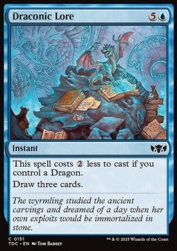 Draconic Lore - Commander: Tarkir: Dragonstorm (Common) [TDC-151]