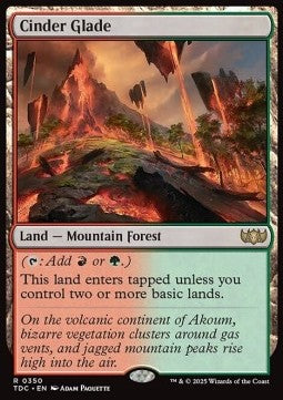 Cinder Glade - Commander: Tarkir: Dragonstorm (Rare) [TDC-350]