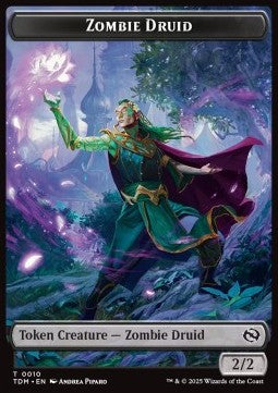 Zombie Druid Token (B 2/2) // Insect Token (G 1/1) - Tarkir: Dragonstorm: Tokens (Token) [TTDM-CT 10/22]