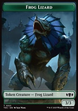 Frog Lizard Token (G 3/3) // Dragon Token (R 5/5) - Tarkir: Dragonstorm: Tokens (Token) [TTDM-CT 21/14]