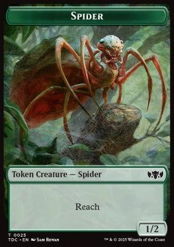 Spider Token (G 1/2) // Bird Token (W 1/1) - Tarkir: Dragonstorm: Tokens (Token) [TTDM-CT 25/2]