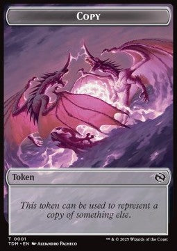 Copy Token // Karox Bladewing Token (R 4/4) - Tarkir: Dragonstorm: Tokens (Token) [TTDM-CT 1/19]