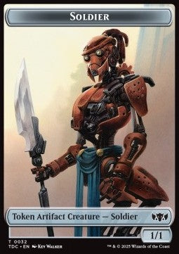 Soldier Token (A 1/1) // Copy Token - Tarkir: Dragonstorm: Tokens (Token) [TTDM-CT 32/1]
