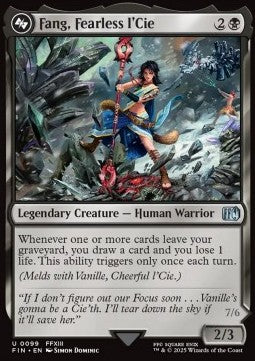 Fang, Fearless l'Cie // Ragnarok, Divine Deliverance - Magic: The Gathering - FINAL FANTASY (Uncommon) [FIN-99]